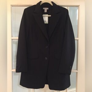 H & M new with tags, long back blazer, M